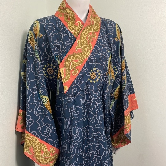 J. Peterman Company Dragon Kimono Dress XS - Picture 5 of 9